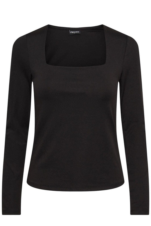 Pieces - Pcminni Ls Blouse Pb - 4504964 Black Bluser 