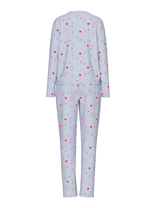 Pieces - Pcnaya Xmas Ls Nightwear Set - 4829536 Baby Lavender Coffee Heart Nattøj 