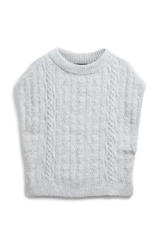 Pieces - Pcnosie Poncho - 4579703 Light Grey Melange