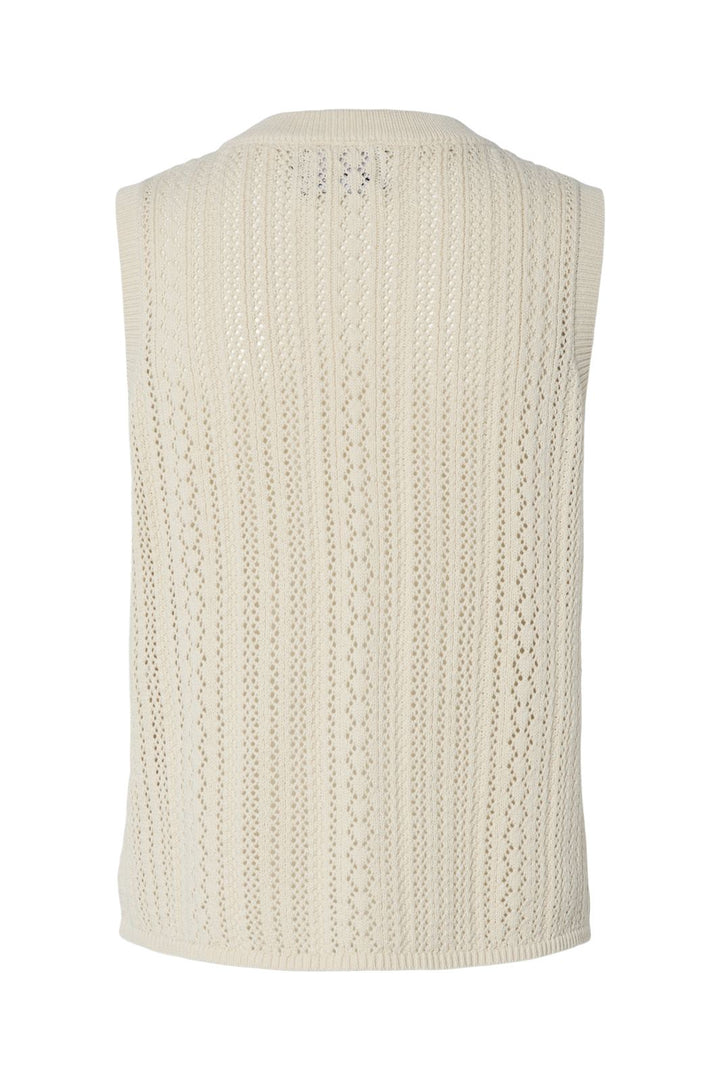 Pieces - Pcnuka Sl O-Neck Knit 17158719 - 4790681 - Birch