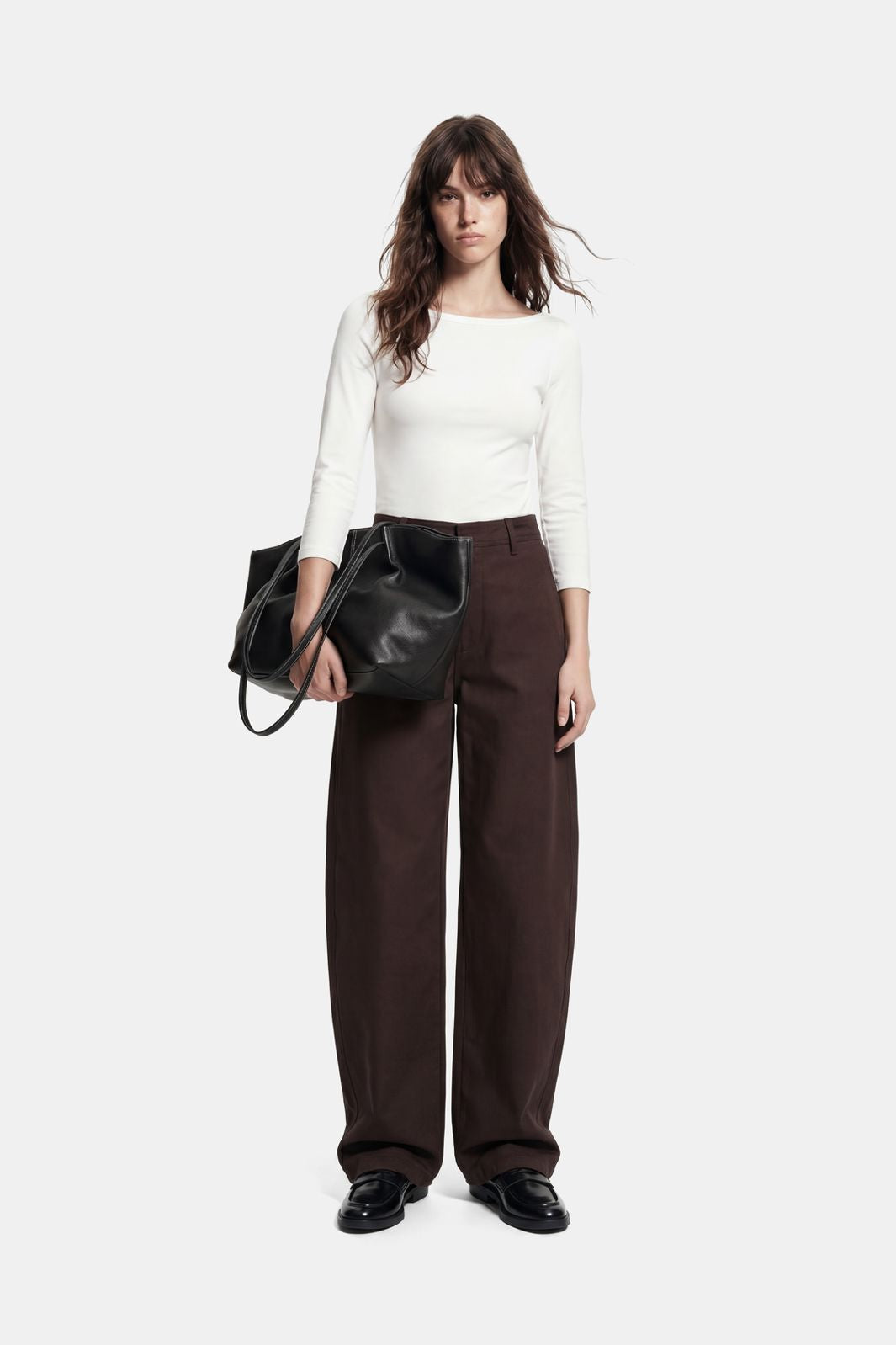 Pieces - Pcphoebe 3/4 Boatneck Top - 5083332 Cloud Dancer