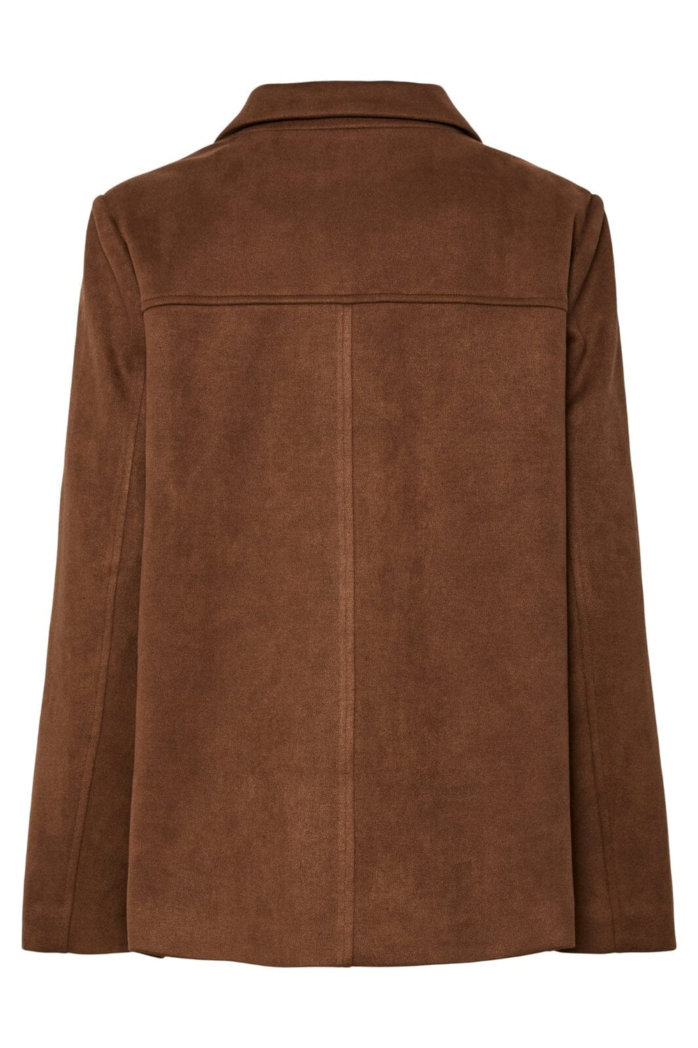 Pieces - Pcrakel Brushed Outerwear Blazer - 4871485 Downtown Brown