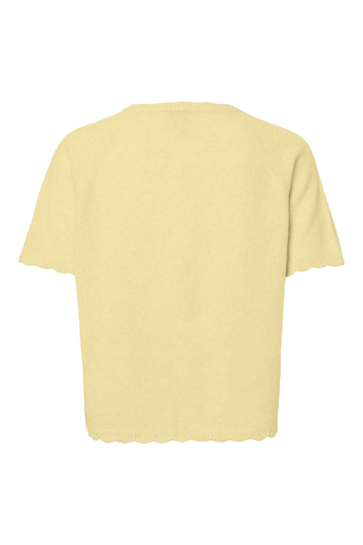PIECES Pcrath SS O-Neck Knit Pwp BC, French Vanilla, M PIECES Pcrath SS O-Neck Knit Pwp BC, French Vanilla, M