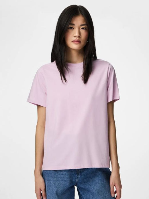 Pieces - Pcria Ss Solid Tee - 4902447 Winsome Orchid T-shirts 
