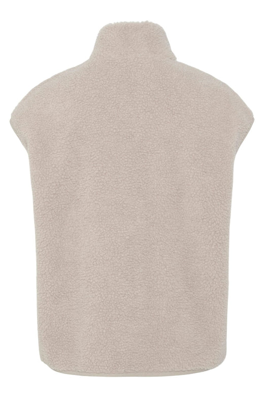 Pieces - Pcsadia Teddy Vest - 4640674 Silver Gray
