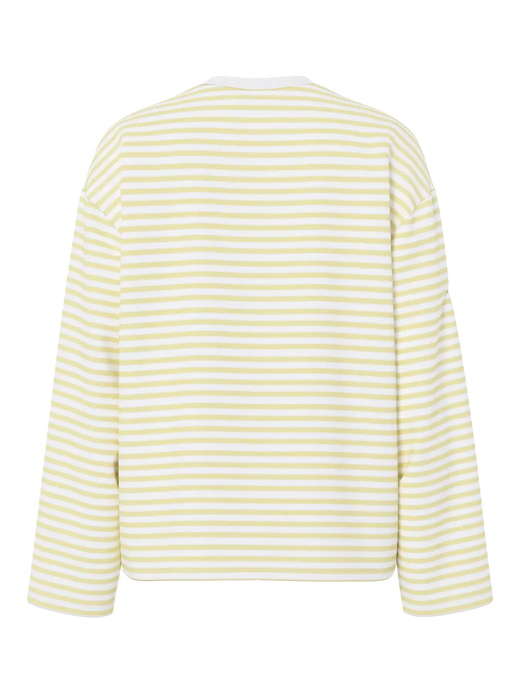 Pieces - Pcsadie Ls Top - 5090857 Bright White French Vanilla T-shirts 