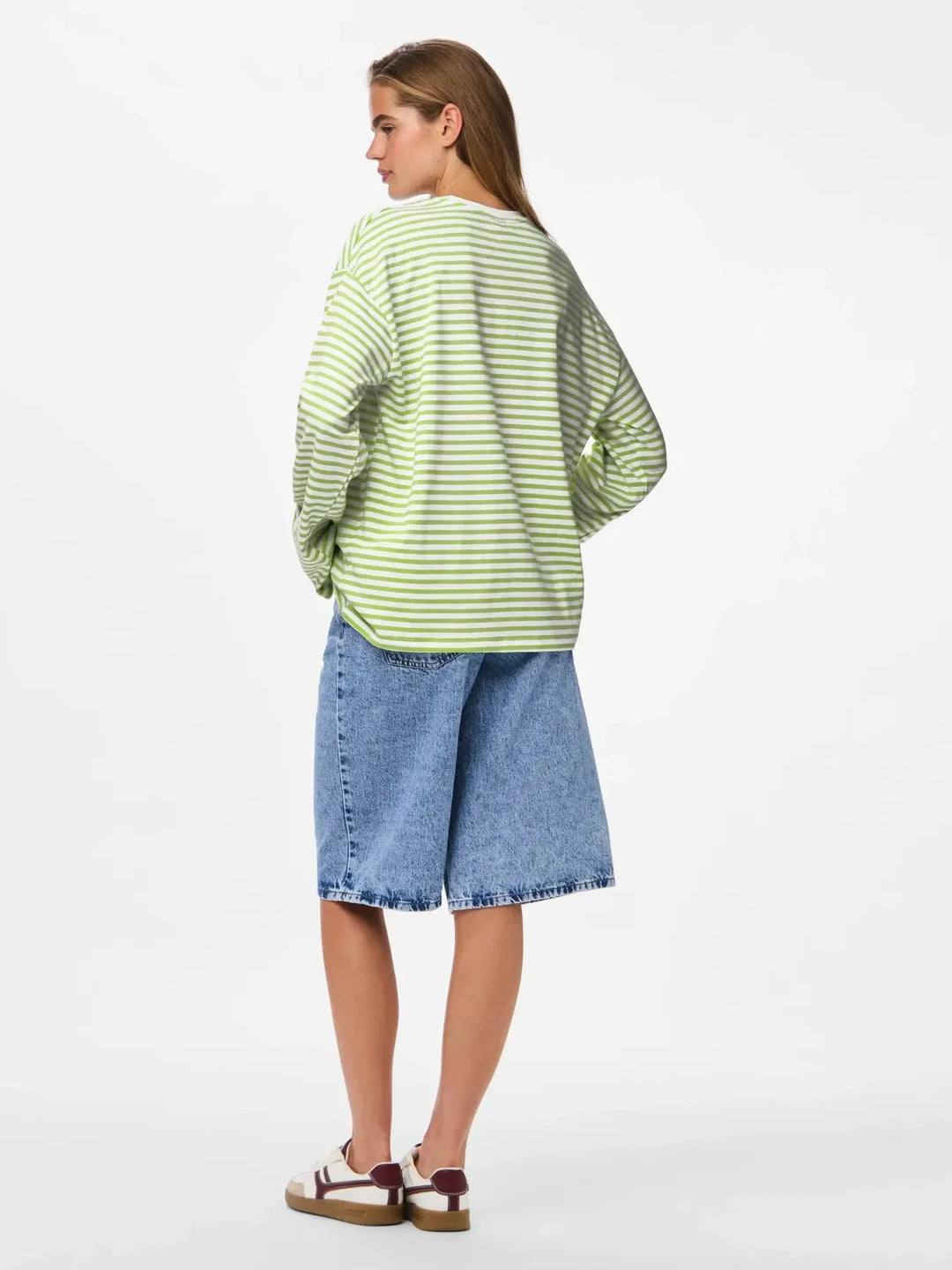 Pieces - Pcsadie Ls Top - 5090907 Bright White Herbal Garden T-shirts 