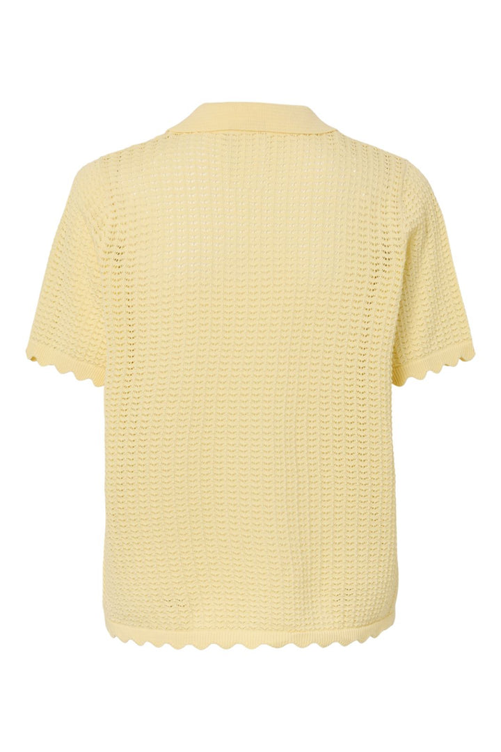 Pieces - Pcscout Ss Polo Knit Msa - 4945905 French Vanilla