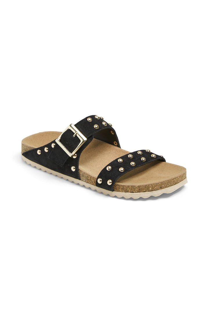 Pieces - Pcseluna Suede Fotbed Sandal - 4714638 Black