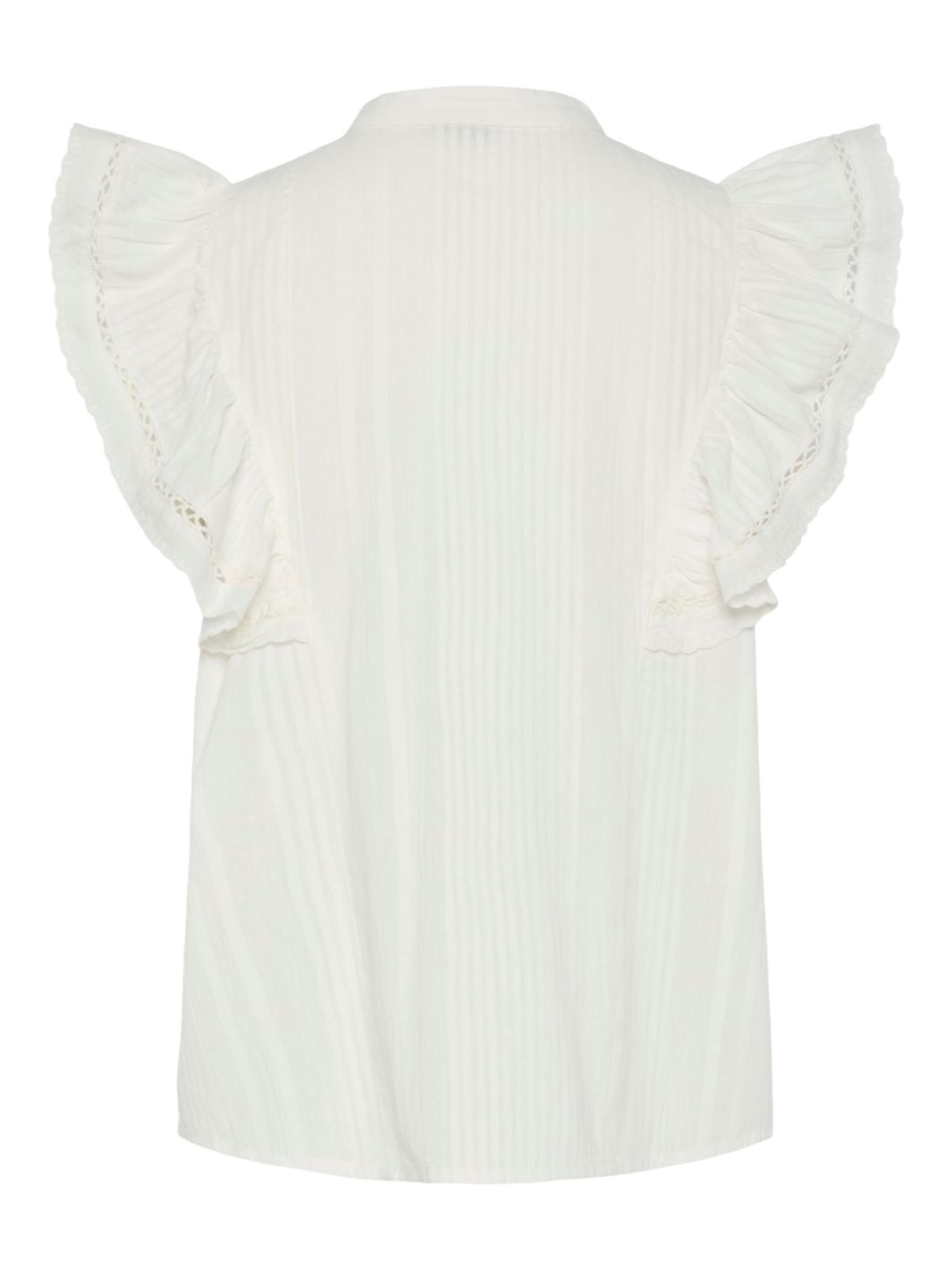 Pieces - Pcsikka Sl Shirt Mpa - 4699236 Cloud Dancer