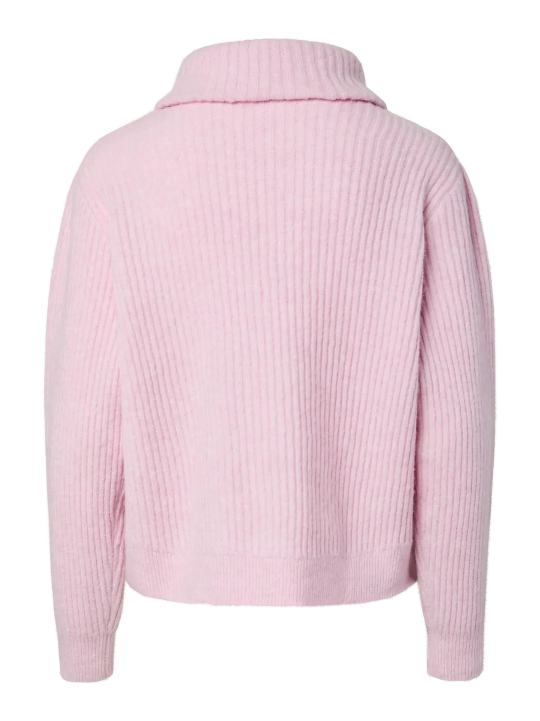 Pieces - Pcsilly Ls Half Zip Knit - 5099227 Roseate Spoonbill Melange Strikbluser 