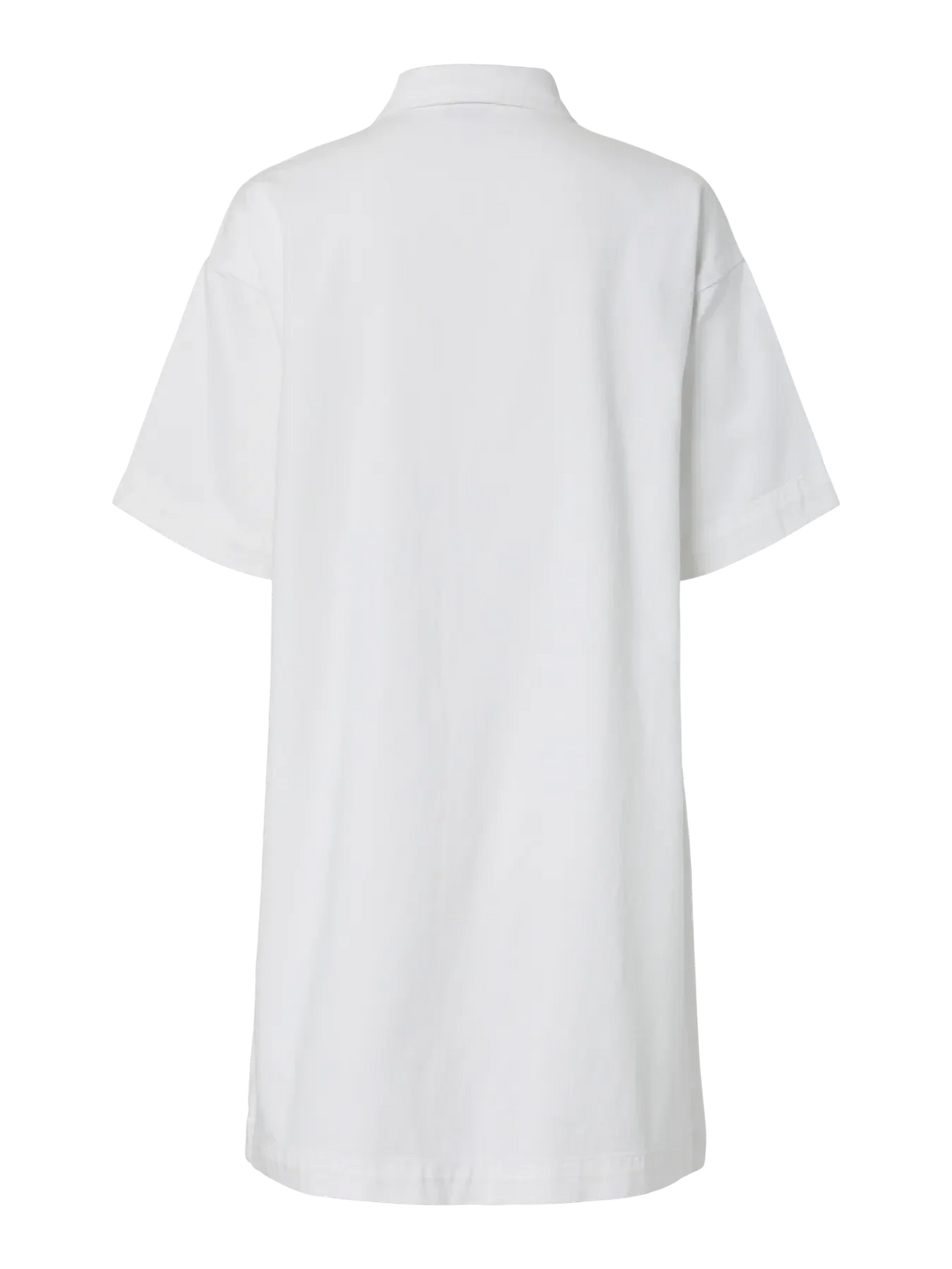 Pieces - Pcsky Ss A-Shape Denim Dress - 4992591 Bright White Kjoler 