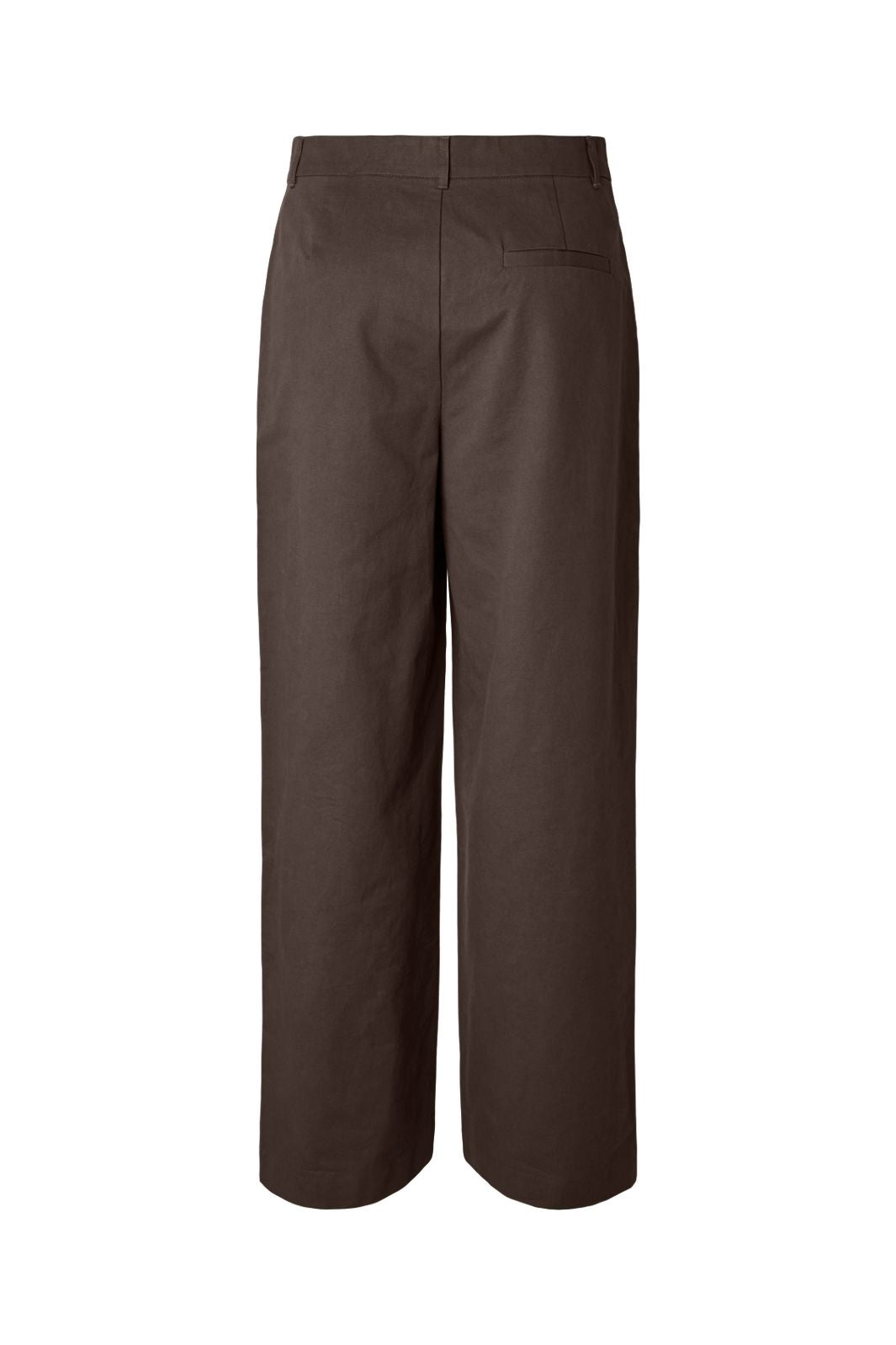 Pieces - Pctea Lace Detail Wide Pant - 5122880 Hot Fudge