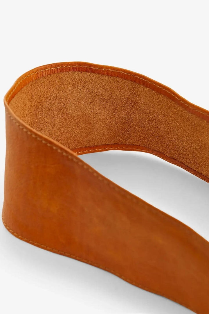 Pieces - Pcvibs Leather Tie Waist Belt - 1753272 Cognac
