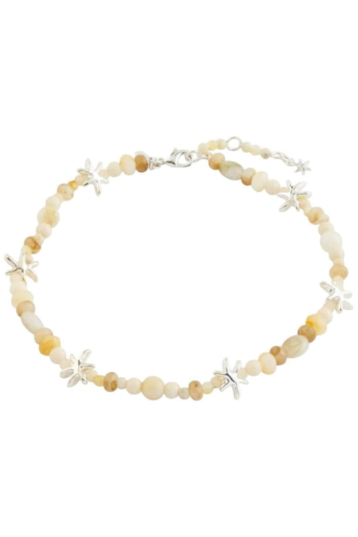 Pilgrim - Prism Ankle Chain White/silver-plated 132626008 - Silver Plated