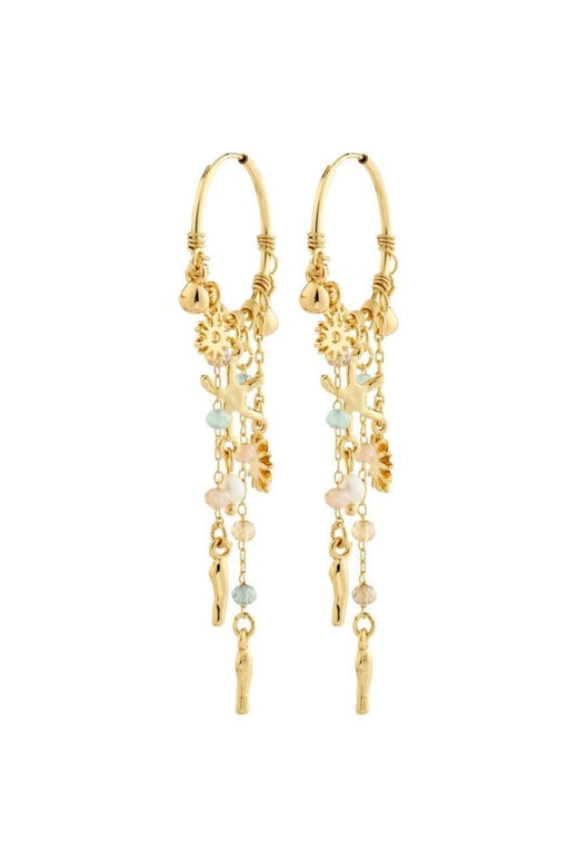 Pilgrim - Prism Hoop Earrings Gold-plated 132622023 - Gold Plated