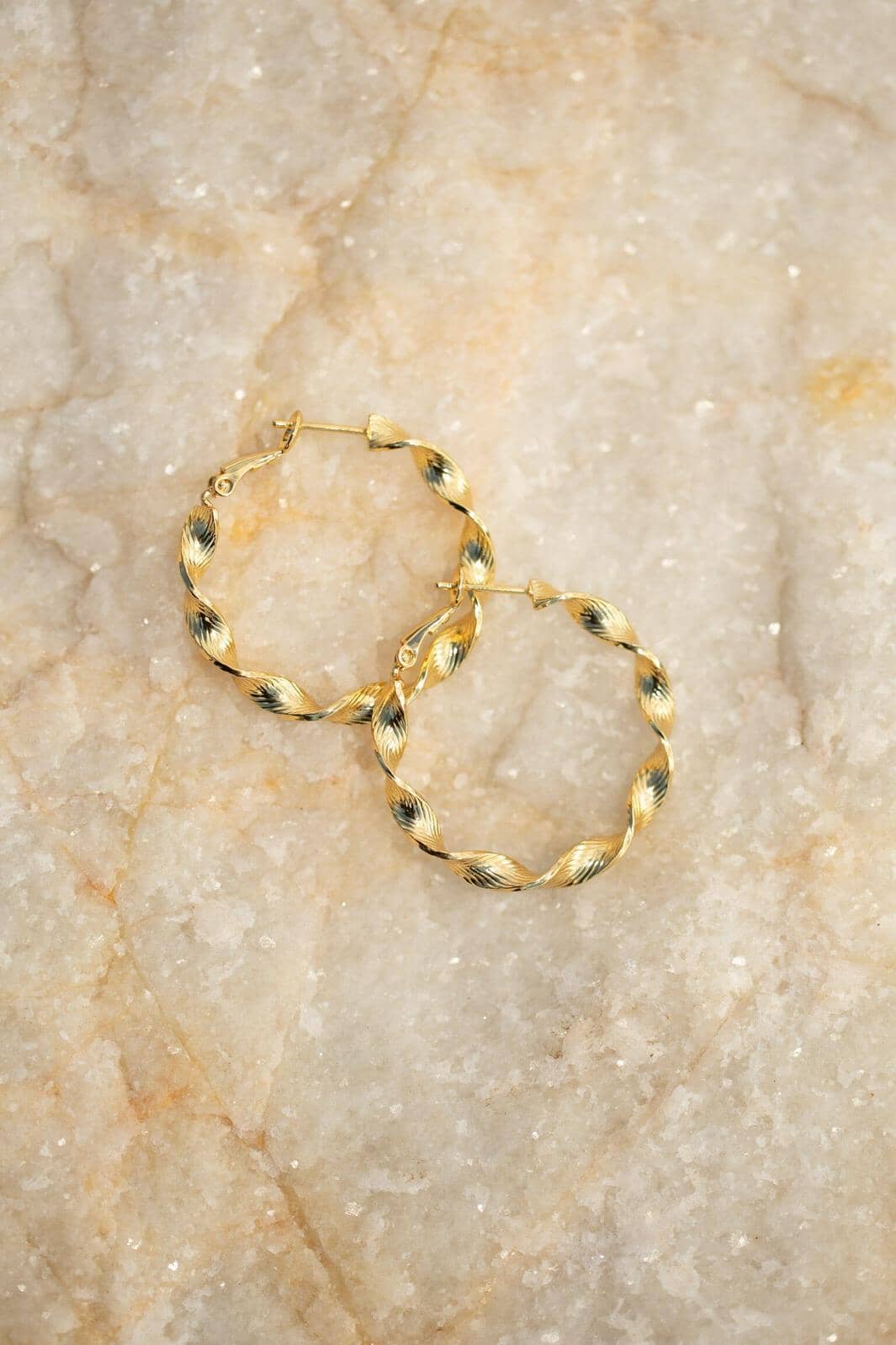 Rooted - Ditte Small Earring - Forgyldt Øreringe 