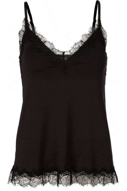 Rosemunde - Strap Top - Black Toppe 