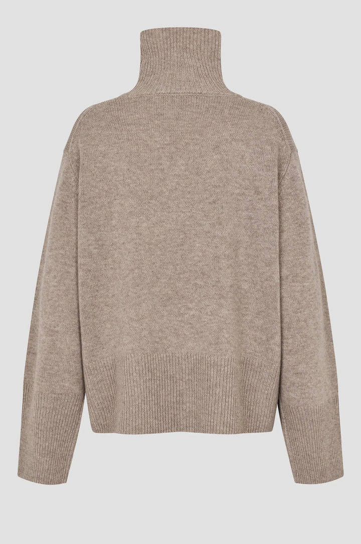 Second Female - Alpha Knit T-Neck 59195 - 6138 Fallen Rock Strikbluser 