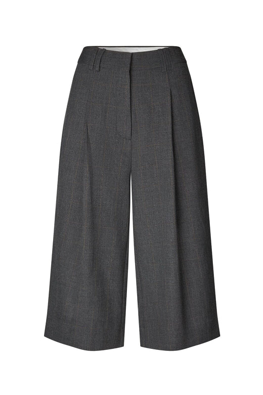 Second Female - Anjou Cropped Trousers 61930 - 7003 Dark Grey Melange 