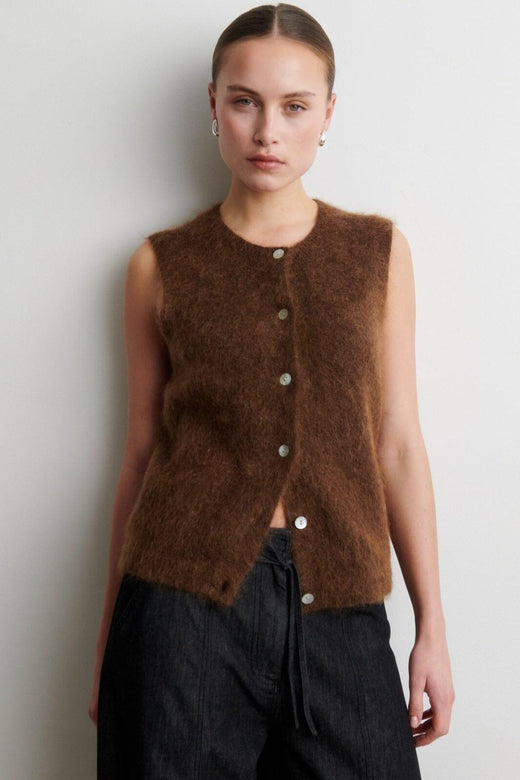 Second Female - Brook Knit Button Vest 61122 - 6157 Carafe Veste 