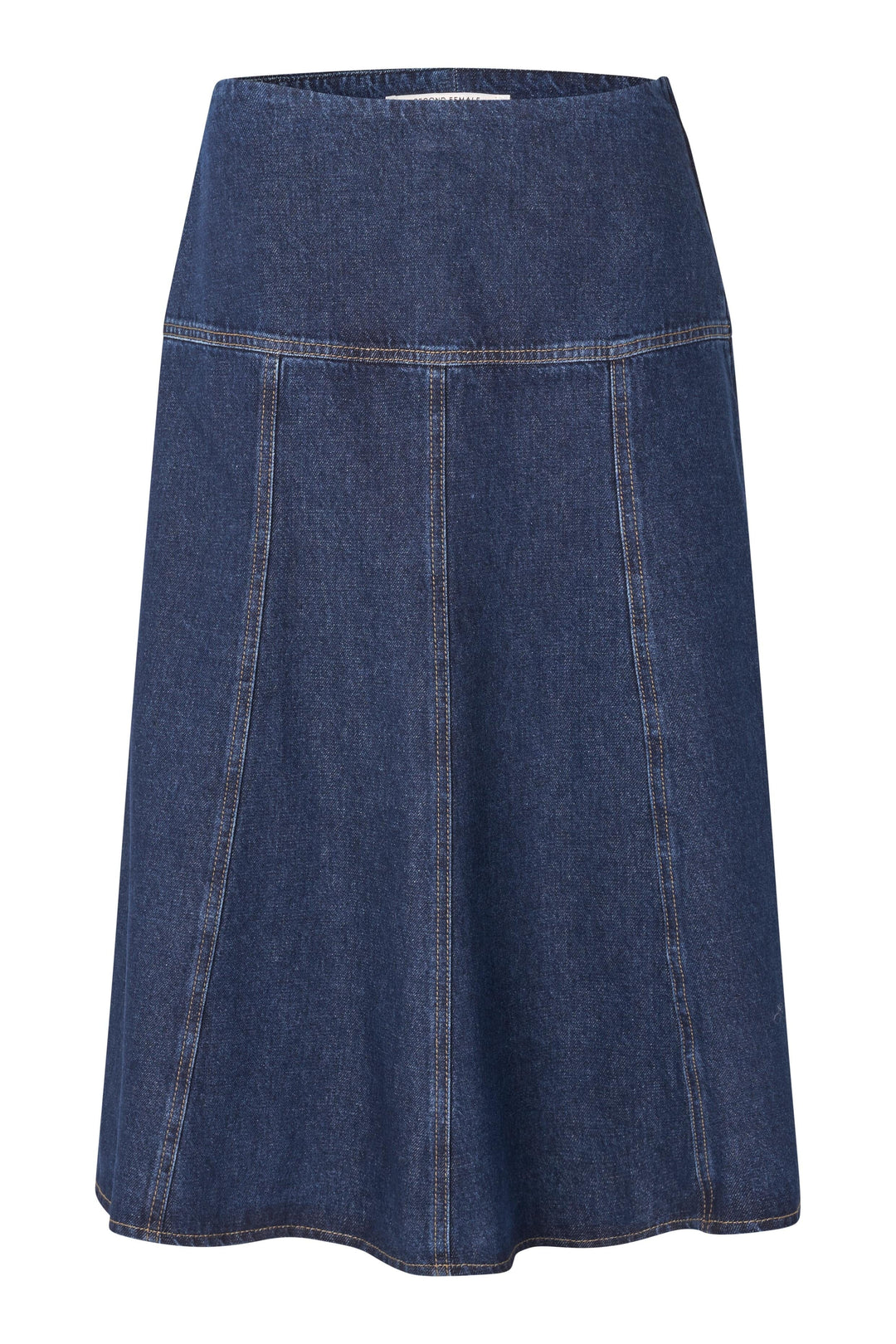 Second Female - Columbo Denim Skirt 60378 - 5998 Dark blue denim 