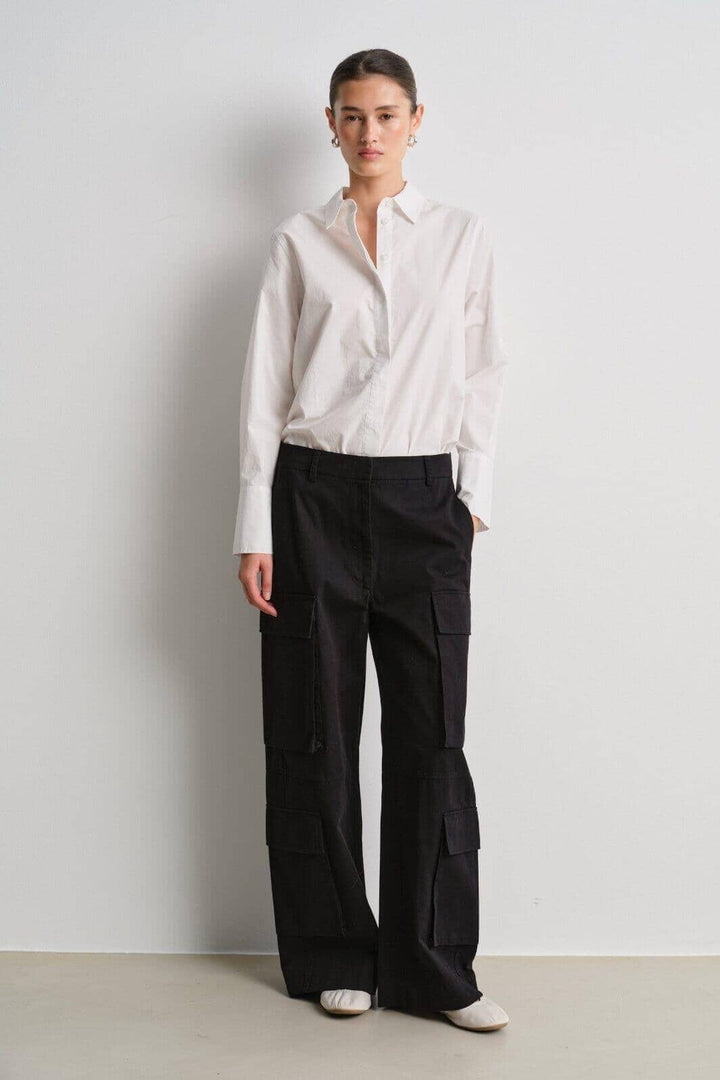 Second Female - Evara Cargo Trousers 61935 - 8001 Black 