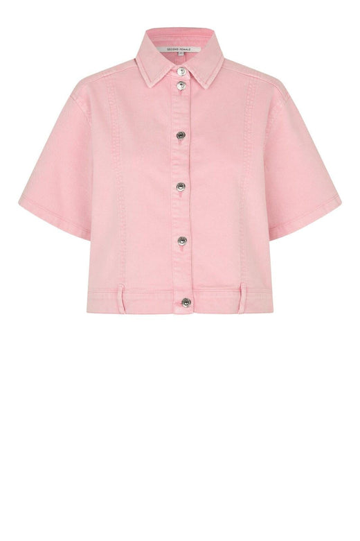 Second Female - Isella Denim Shirt 60474 - 9411 Pale Lilac Skjorter 