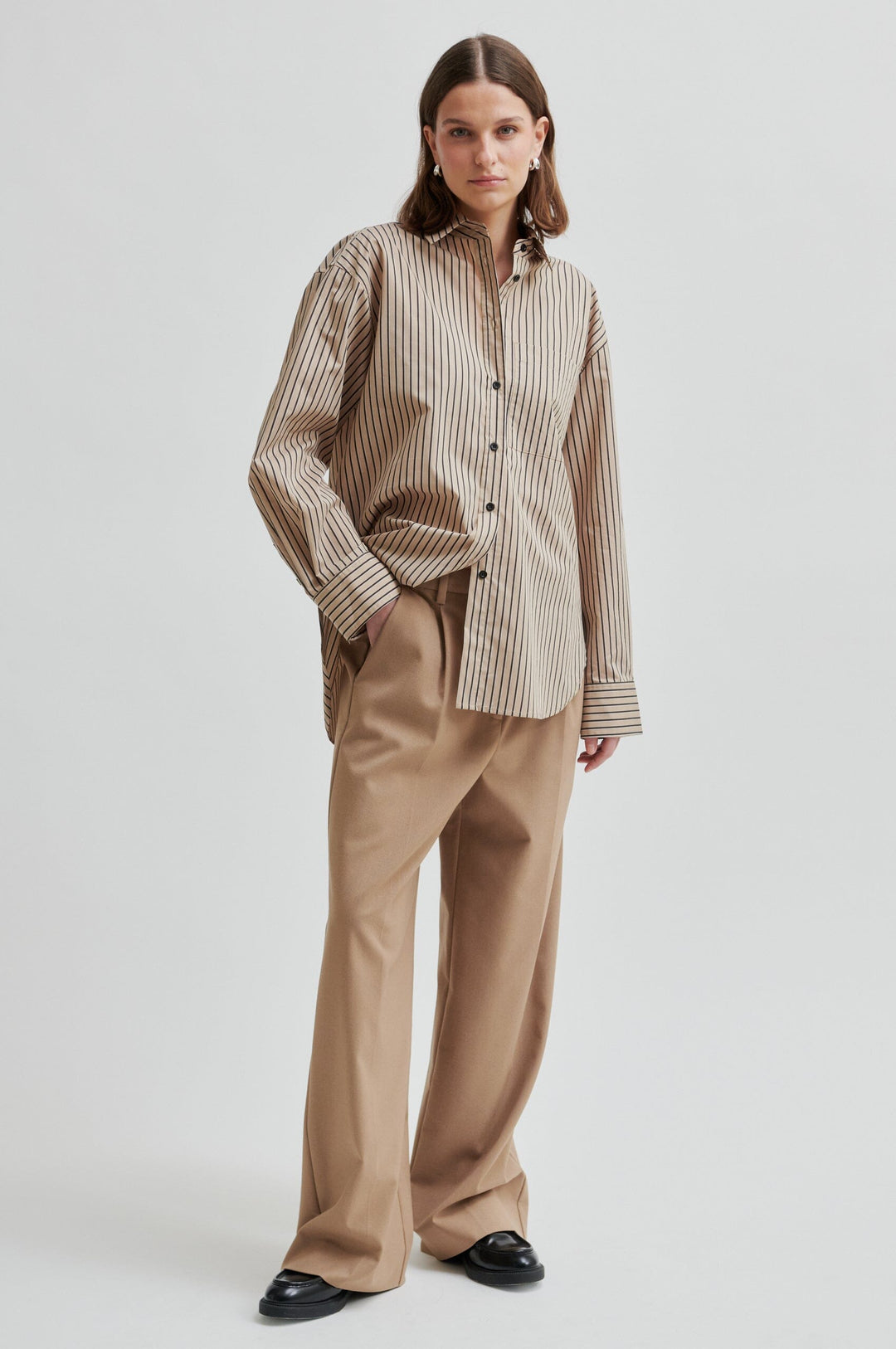 Second Female - Serina Shirt 60488 - 6016 Camel Skjorter 