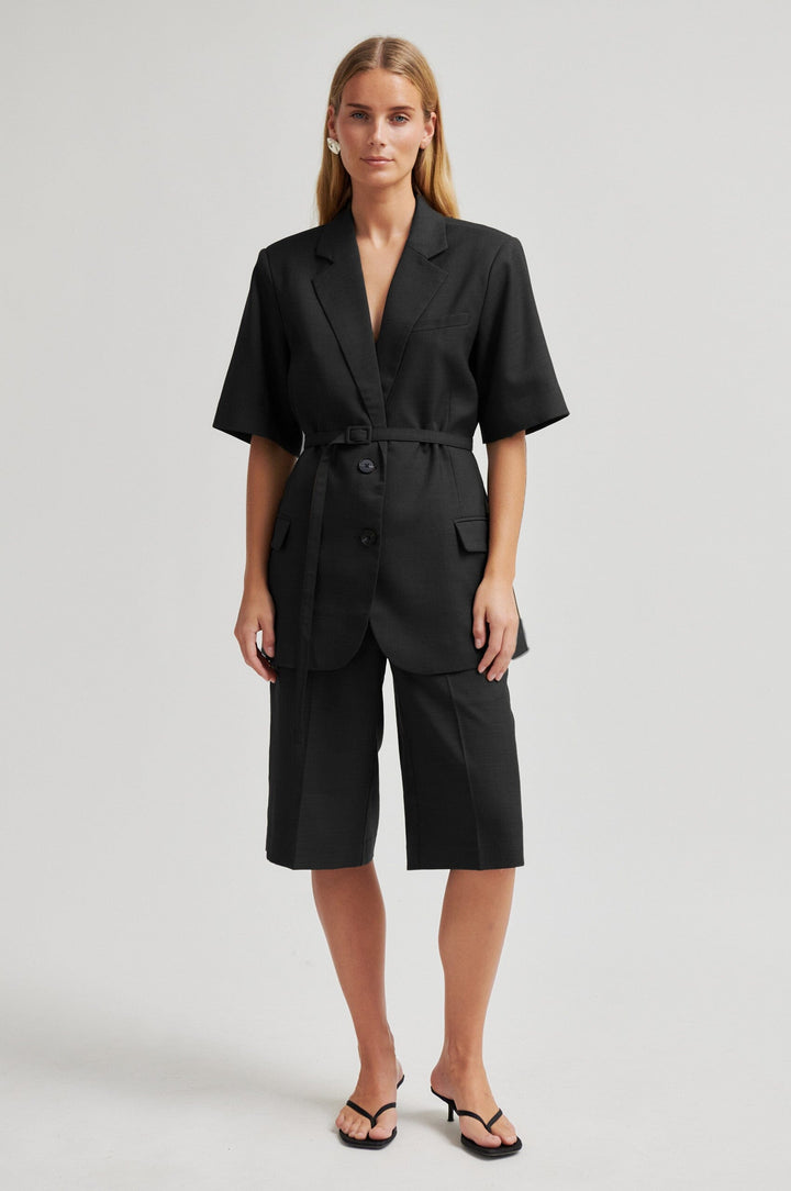 Second Female - Sharo Long Shorts 60822 - 8001 Black Shorts 