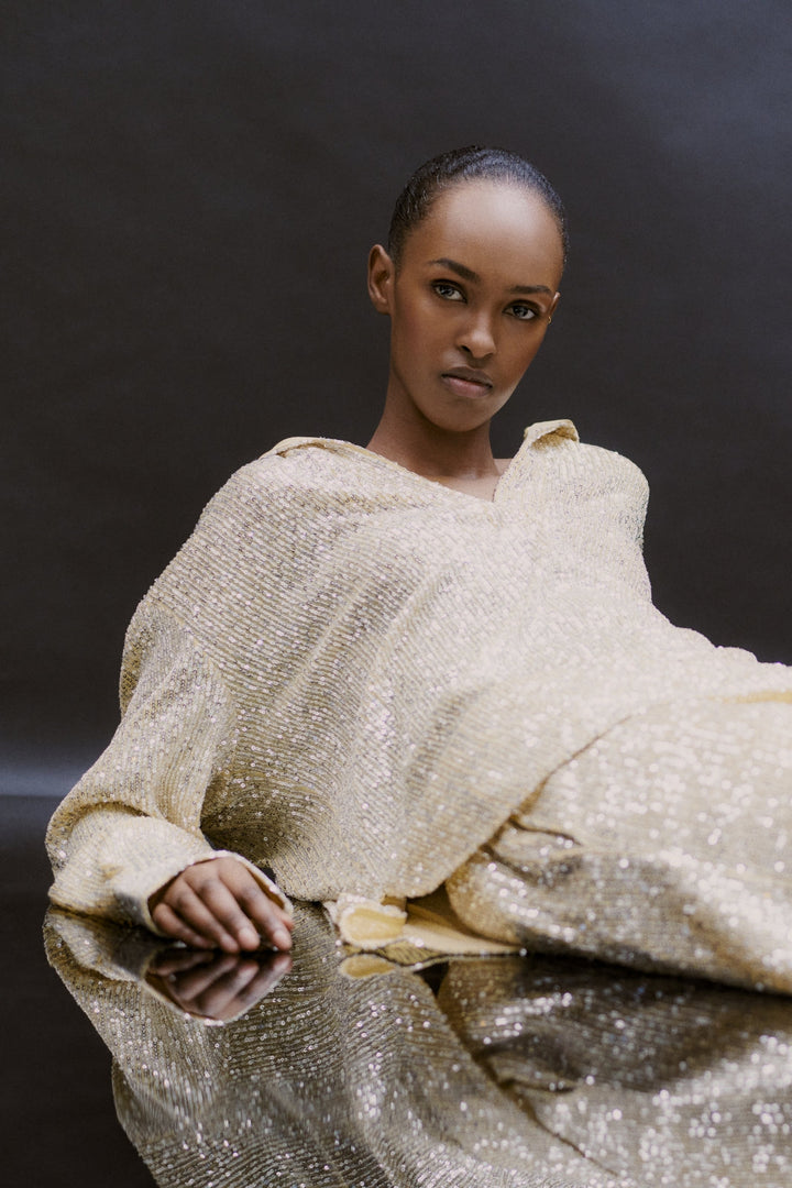 Second Female - Shine On Blouse - Silver Bluser 