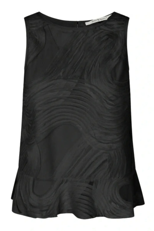 Second Female - Soalie Top 61088 - 8001 Black Toppe 