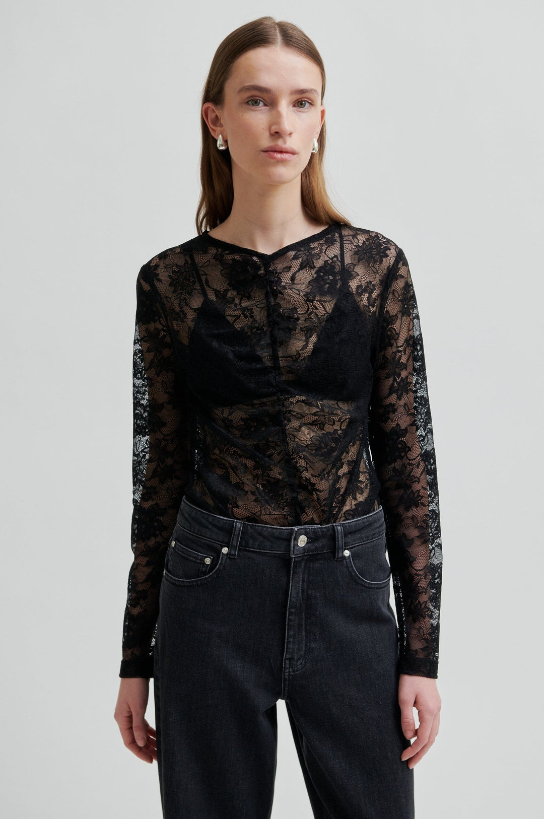 Second Female - Social Tee 60246 - 8001 Black Bluser 