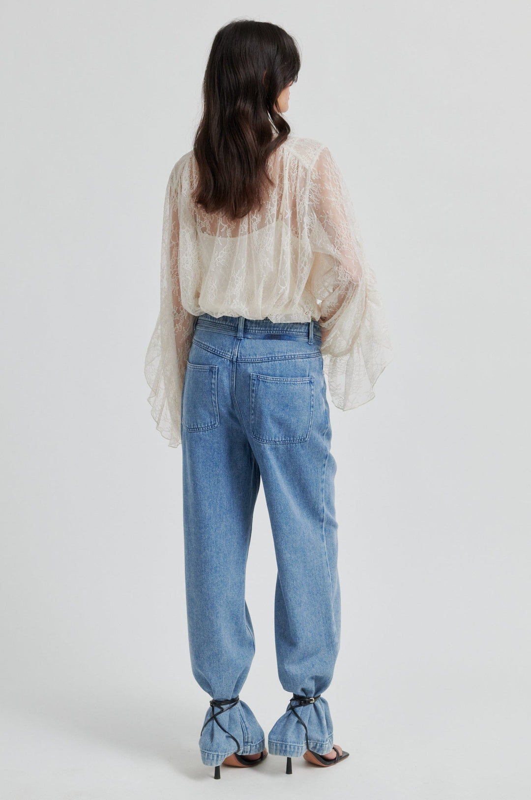 Second Female - Sybell Lace Blouse 60509 - 0512 Soft Beige Bluser 