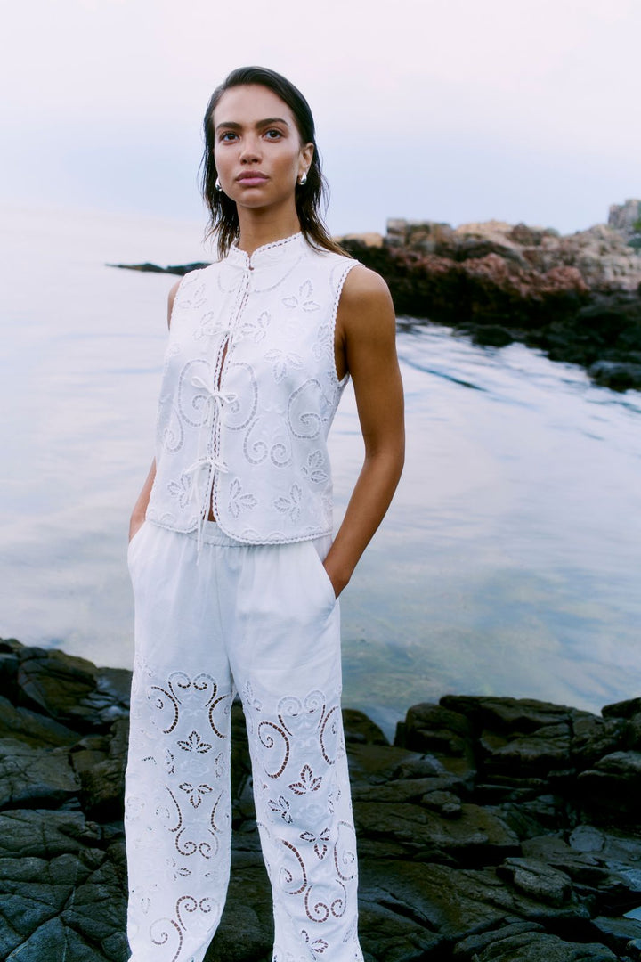 Second Female - Vilma Trousers 59723 - White 1001 Bukser 