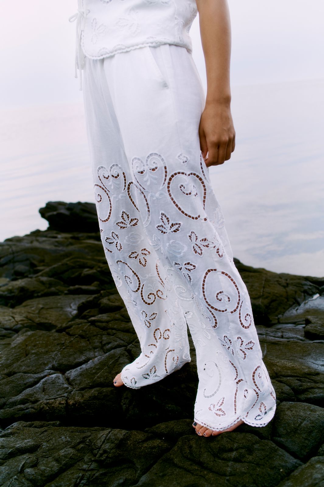 Second Female - Vilma Trousers 59723 - White 1001 Bukser 