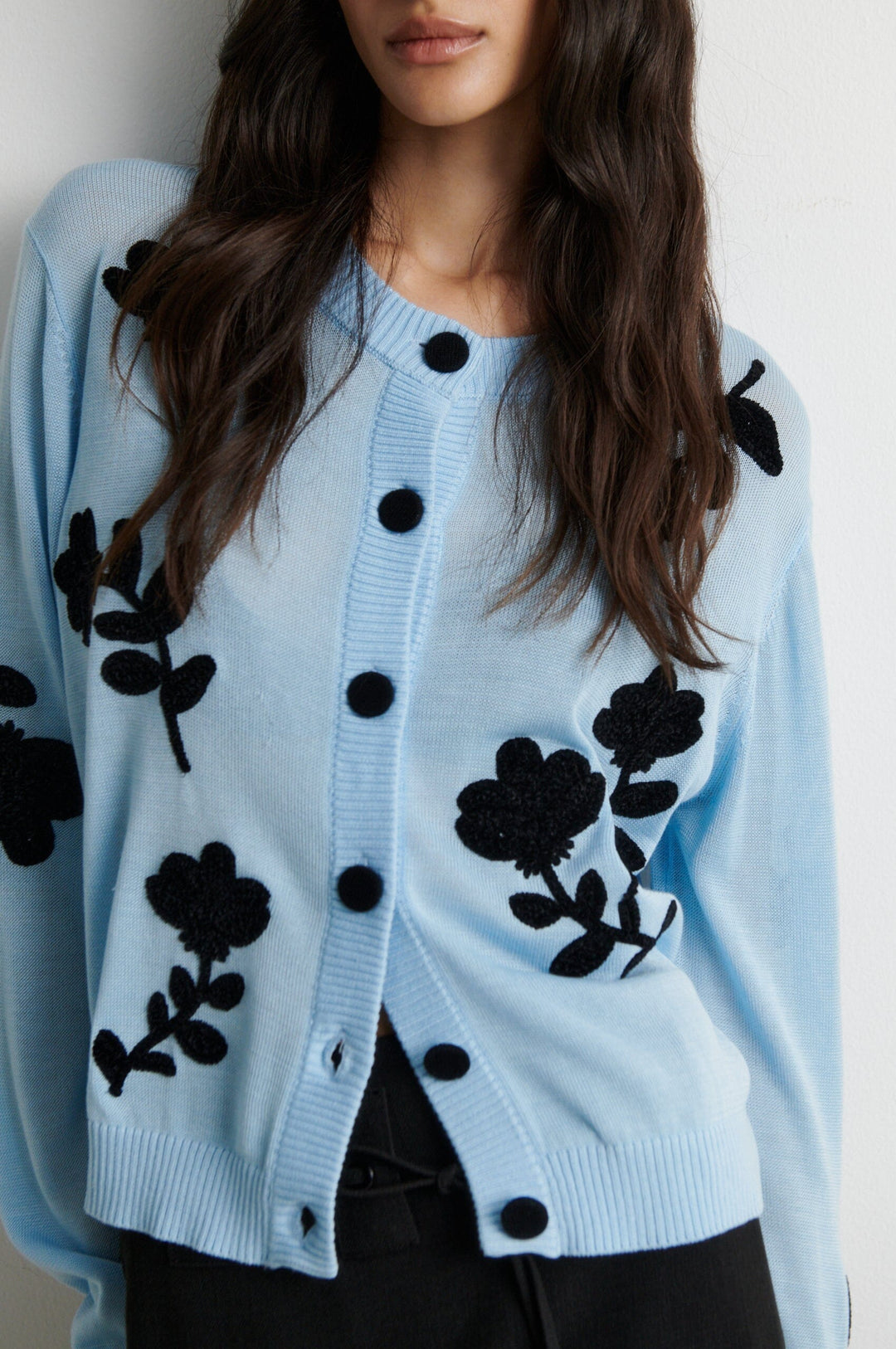 Second Female - Yota Knit Cardigan 61198 - 5129 Clear Sky Cardigans 