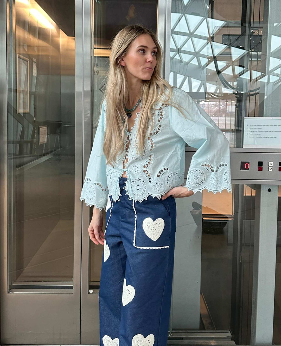 Sissel Edelbo - Anjali Top SE 1566 - Crystal Blue Toppe 