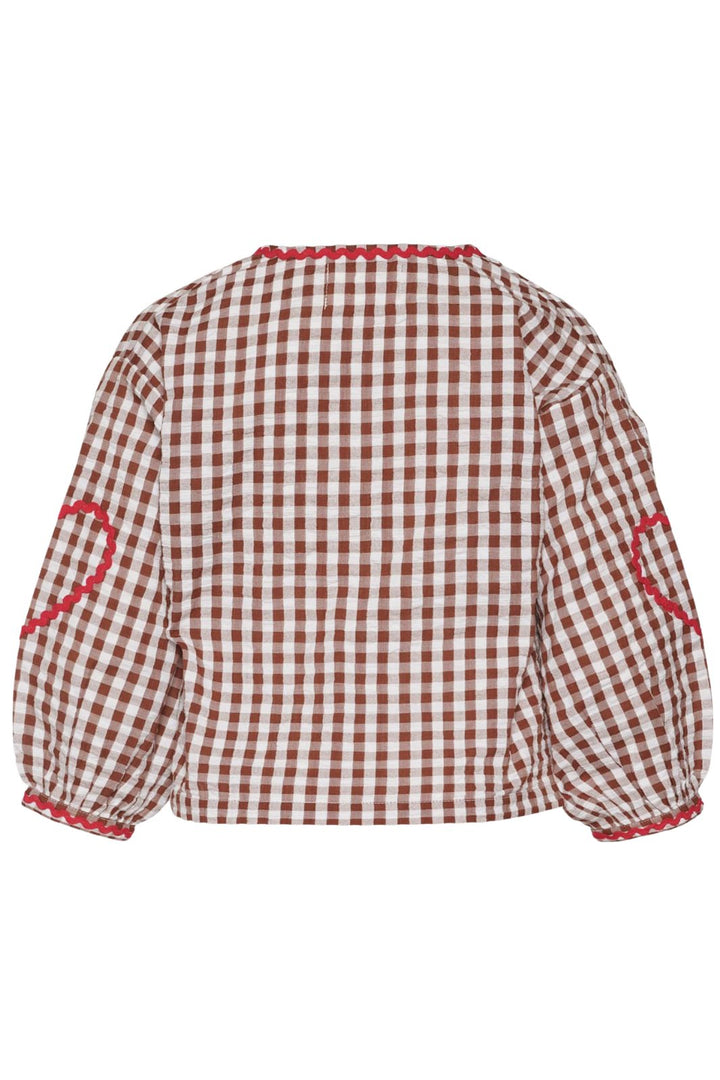 Sissel Edelbo - Astrid MINI Top SE 1679 - Brown Checks Bluser 
