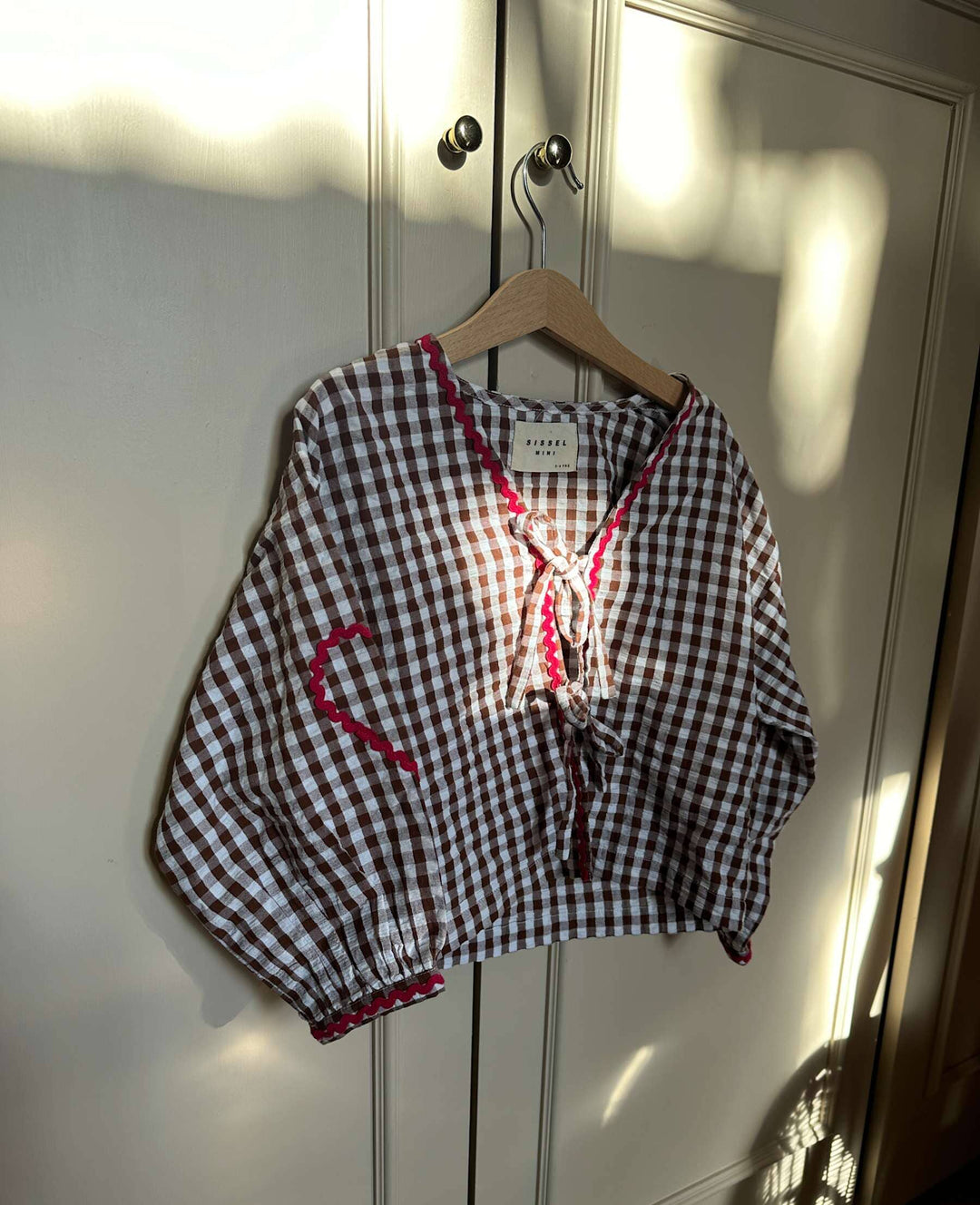 Sissel Edelbo - Astrid MINI Top SE 1679 - Brown Checks Bluser 