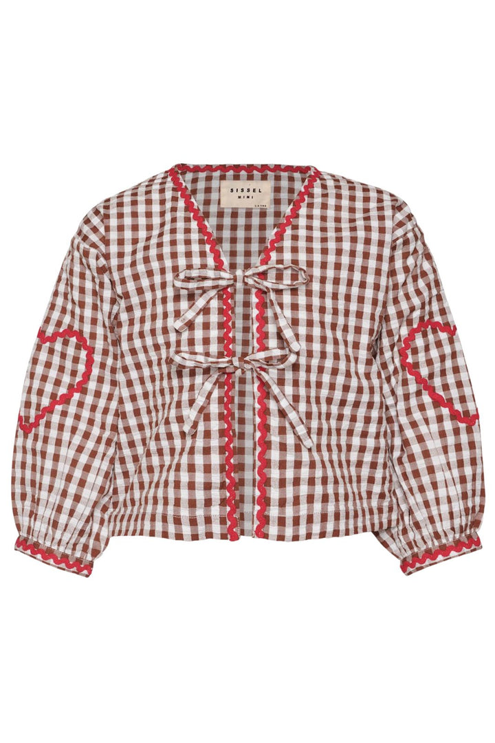 Sissel Edelbo - Astrid MINI Top SE 1679 - Brown Checks Bluser 