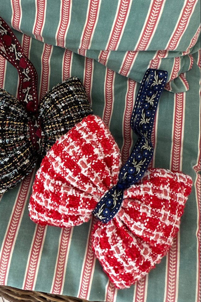 Sissel Edelbo - Boucle Bow Ornament Se 2136 - Red Julepynt 