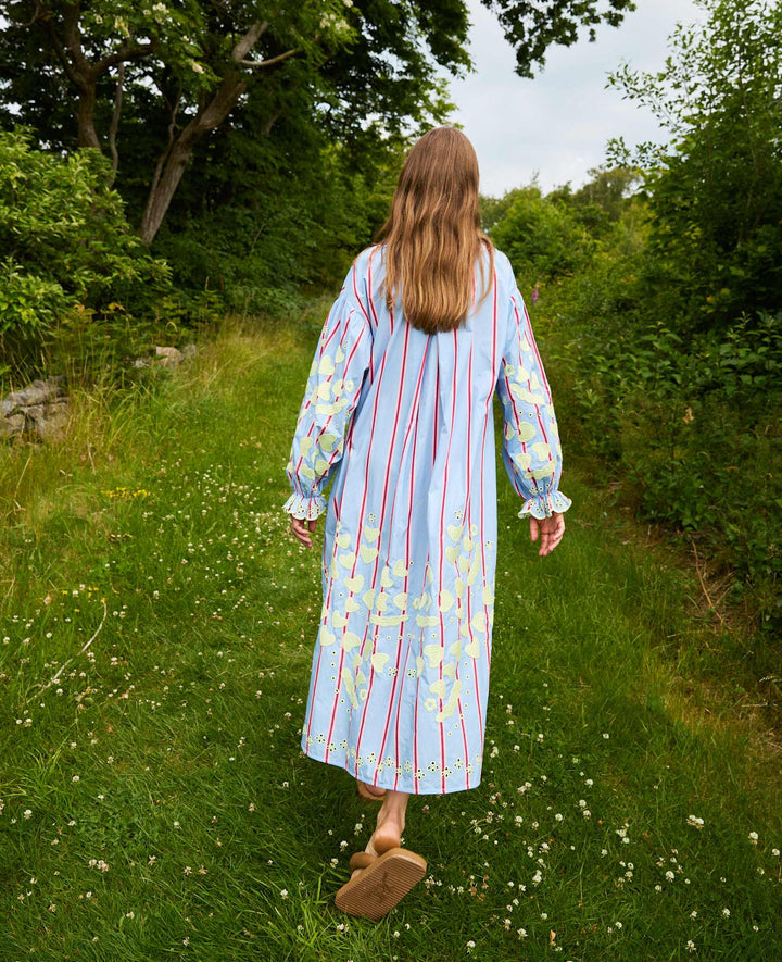 Sissel Edelbo - Elisabeth Dress SE 1766 - Bluebell Stripes Kjoler 