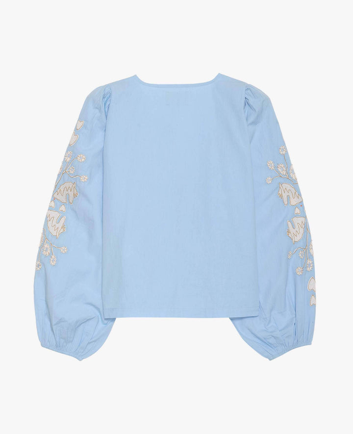 Sissel Edelbo - Maggan Top SE 1774 - Light Blue Bluser 