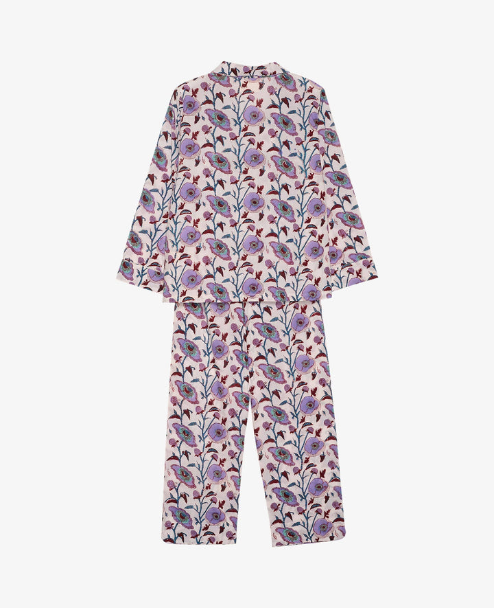Sissel Edelbo - Nuit Pyjamas Set SE 1784 - Purple Flower Nattøj 