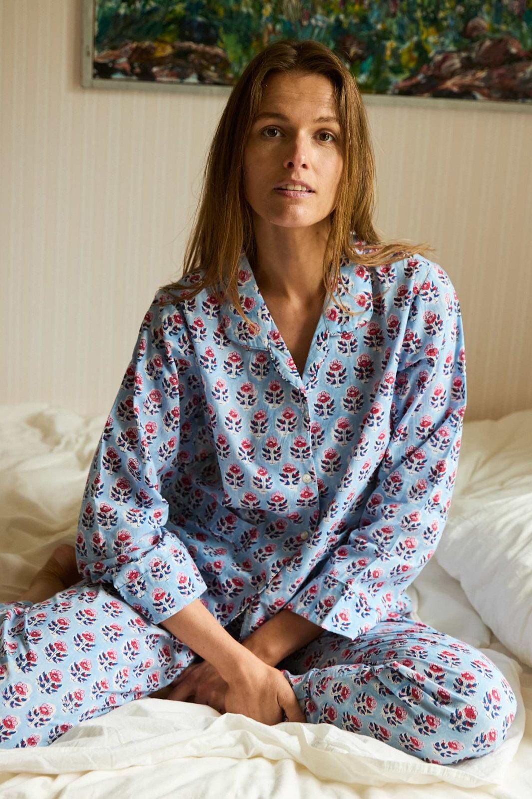 Sissel Edelbo - Nuit Pyjamas Set SE 1785 - Blue Sky Nattøj 