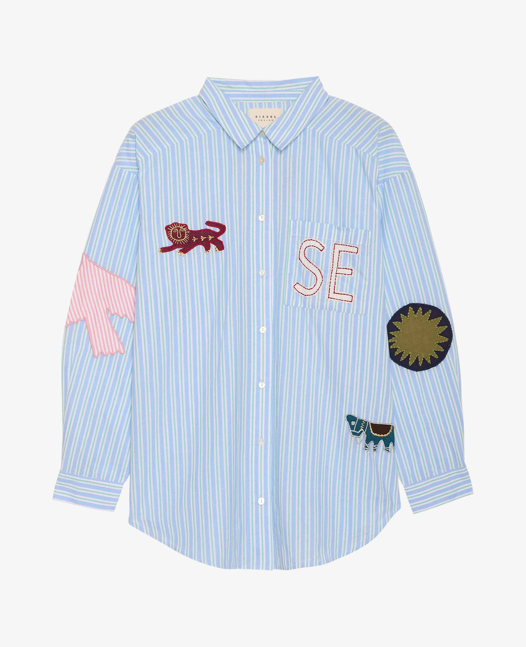 Sissel Edelbo - Pil Shirt SE 1788 - Green Stripes Skjorter 