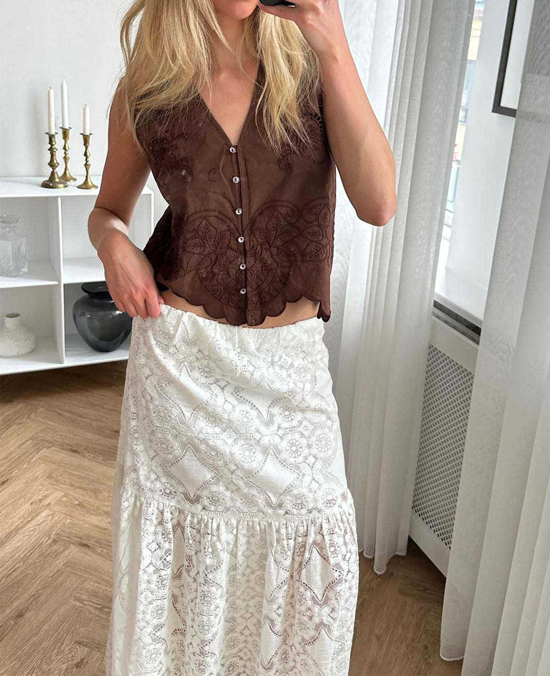Sissel Edelbo - Sascha Skirt SE 1628 - Off White Nederdele 