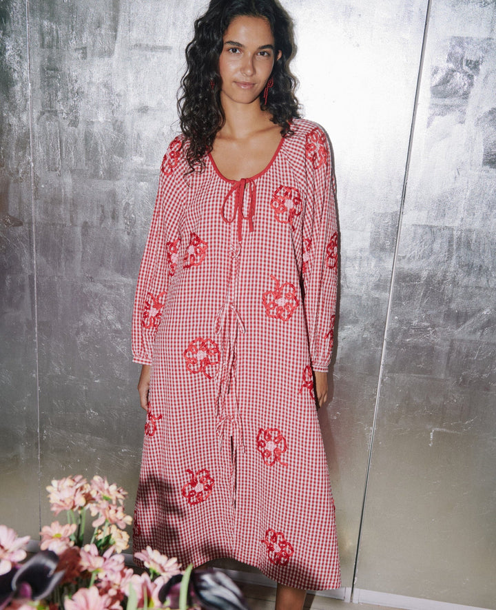 Sissel Edelbo - Sunny Dress SE 1913 - Red Checks Kjoler 