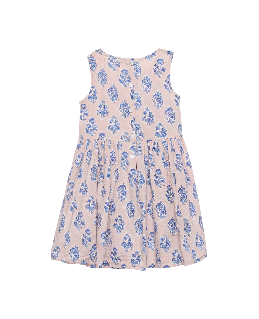 Sissel Edelbo - Suri MINI Dress SE 1395 - Blue Flowers Kjoler 